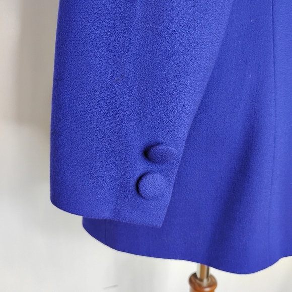 VINTAGE NOLAN MILLER STUNNING ROYAL PURPLE BEADED JACKET - Picture 10 of 12